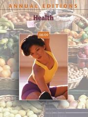 Cover of: Annual Editions: Health 08/09 (Annual Editions : Health)