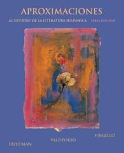 Cover of: Aproximaciones al estudio de la literatura hispánica by Carmelo Virgillo, Edward Friedman, Teresa Valdivieso