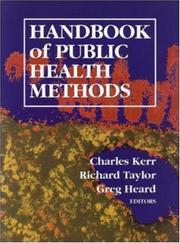 Handbook of public health methods