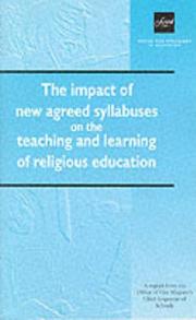 The impact of new agreed syllabuses on the teaching and learning of religious education