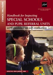 Handbook for inspecting special schools and pupil referral units : with guidance on self-evaluation