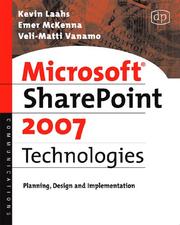 Cover of: Microsoft SharePoint 2007 Technologies: Planning, Design and Implementation