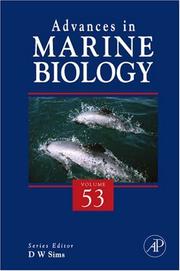 Cover of: Advances In Marine Biology, Volume 53 (Advances in Marine Biology) (Advances in Marine Biology) by David William Sims