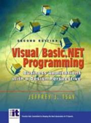 Cover of: Visual Basic.NET Programming by Jeffrey J. Tsay, Jeffery Tasay, Jeffrey Tsay