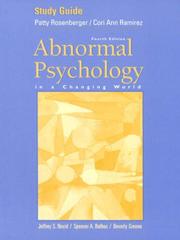 Cover of: Abnormal Psychology in a Changing World: Study Guide