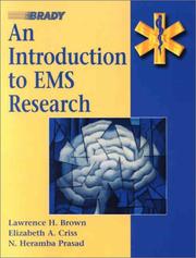 Cover of: An Introduction to EMS Research | Elizabeth A. Criss