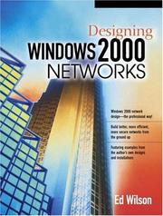 Cover of: Designing Windows 2000 Networks