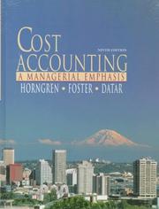 Cost Accounting by Charles T. Horngren
