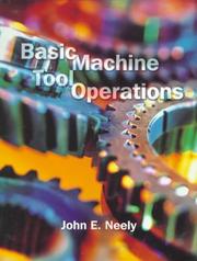 Cover of: Basic Machine Tool Operations