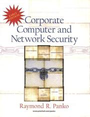 Cover of: Early Edition Corporate Computer and Network Security