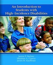 Cover of: An Introduction to Students with High-Incidence Disabilities