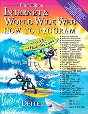 Cover of: Internet and World Wide Web How to Progr