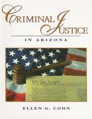 Cover of: Criminal Justice in Arizona
