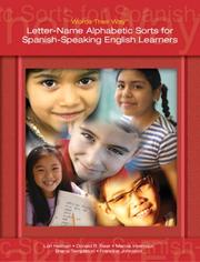 Cover of: Words Their Way: Letter-Name Alphabetic Sorts for Spanish-Speaking English Learners (Words Their Way Series)