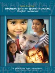Cover of: Words Their Way: Emergent Sorts for Spanish-Speaking English Learners (Words Their Way Series)