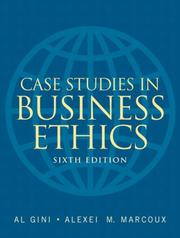 Cover of: Case Studies in Business Ethics (6th Edition)