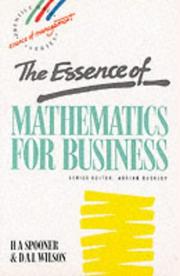 The essence of mathematics for business