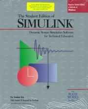 Cover of: The Student Edition of Simulink: Dynamic System Simulation Software for Technical Education (Windows Disk) (Matlab Curriculum Series)