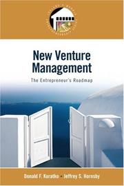 Cover of: New Venture Management by Donald Kuratko, Jeffrey Hornsby