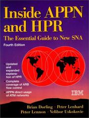 Cover of: Inside Appn and Hpr: The Essential Guide to the New Sna (Itso Networking Series)