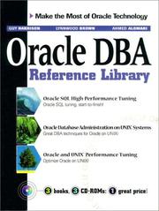 Cover of: Oracle DBA Reference Library