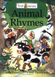 Cover of: Animal Rhymes (First Verses)
