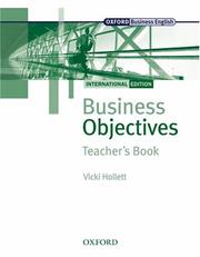 Business objectives. Teacher's book