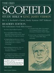 Cover of: The Old ScofieldRG Study Bible, KJV, Reader