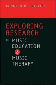 Cover of: Exploring Research in Music Education and Music Therapy
