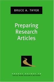 Preparing research articles