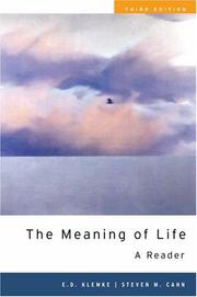 Cover of: The Meaning of Life: A Reader
