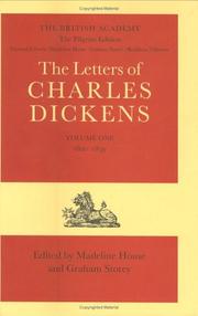 The letters of Charles Dickens. Vol.1.