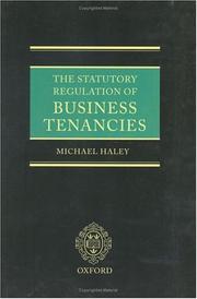 The statutory regulation of business tenancies