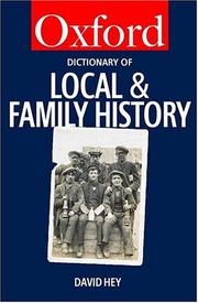 The Oxford dictionary of local and family history