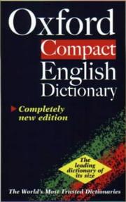 Cover of: The Oxford Compact English Dictionary