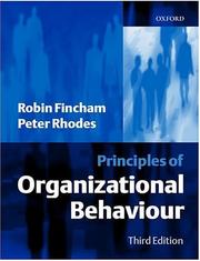 Principles of organizational behaviour