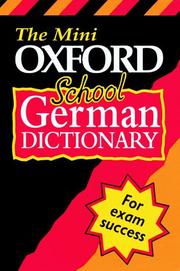 The mini Oxford school German dictionary