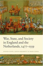 War, state, and society in England and the Netherlands 1477-1559