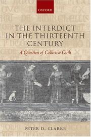 The interdict in the thirteenth century : a question of collective guilt