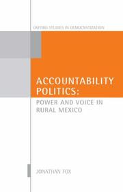 Accountability politics by Jonathan A. Fox