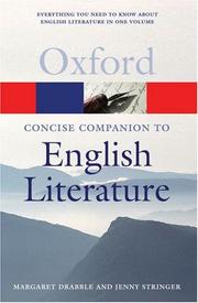 The concise Oxford companion to English literature by Margaret Drabble