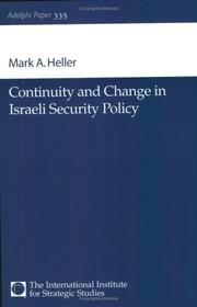 Continuity and change in Israeli security policy