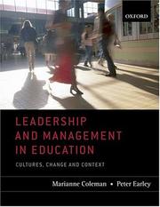 Leadership and management in education : cultures, change and context
