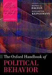 Cover of: The Oxford Handbook of Political Behavior (Oxford Handbooks of Political Science)