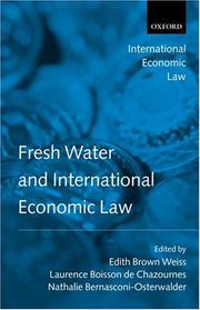 Fresh water and international economic law