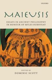 Maieusis : essays on ancient philosophy in honour of Myles Burnyeat