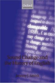 Cover of: Sound Change and the History of English (Oxford Linguistics)