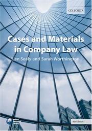 Cases and materials in company law