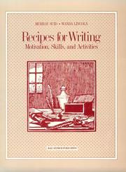 Cover of: Recipes for Writing: Motivation, Skills, and Activities
