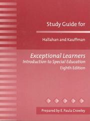 Cover of: Study Guide for Exceptional Learners: Introduction to Special Education